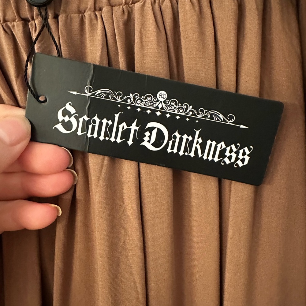 Scarlet Darkness NWT Women's TAN Maxi Skirt - Picture 3 of 7